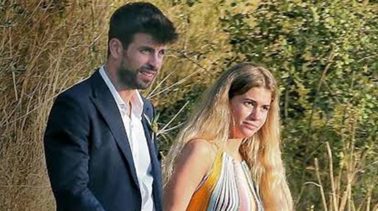 El inesperado momento de Piqué con Clara Chía en su despedida del Barça
