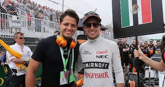 La inesperada propuesta que Checo Pérez le hizo a Chicharito Hernández