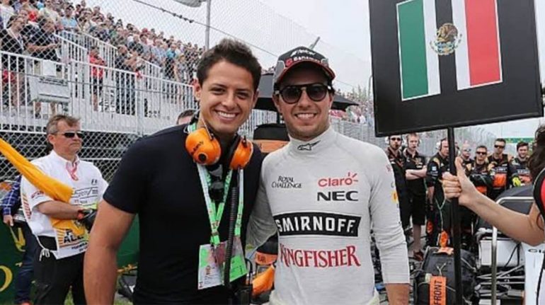 La inesperada propuesta que Checo Pérez le hizo a Chicharito Hernández