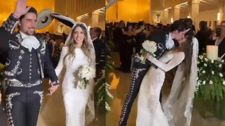 Alex Fernández y Alexia Hernández se casaron por la iglesia (VIDEOS)
