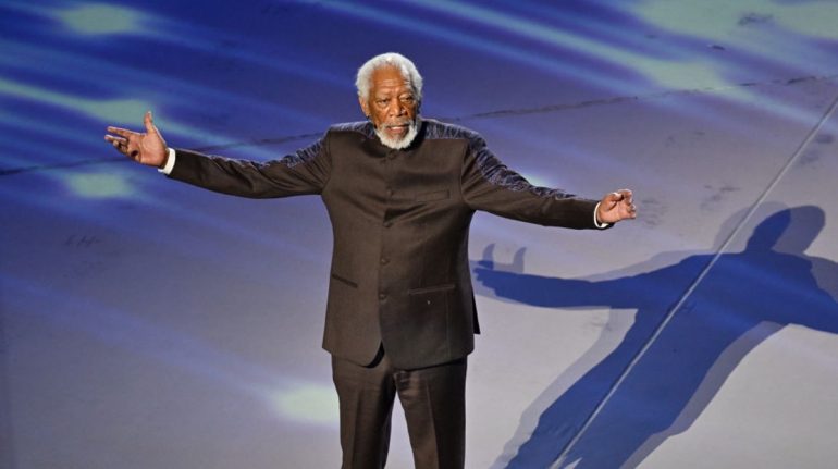 El actor Morgan Freeman, la gran sorpresa en la inauguración del Mundial