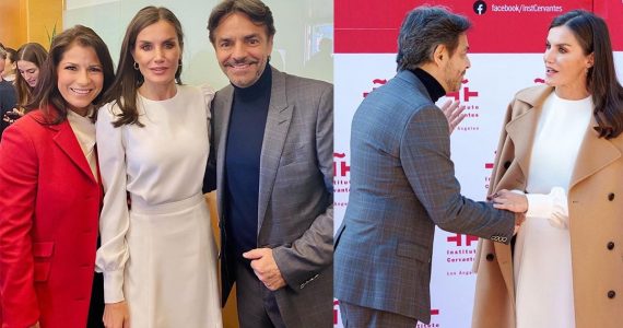 eugenio derbez con la reina letizia