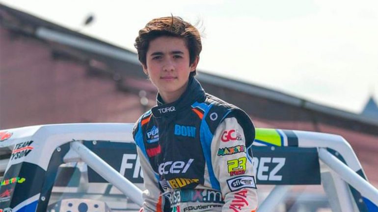 Murió a los 17 años Federico Gutiérrez, el piloto mexicano de Nascar
