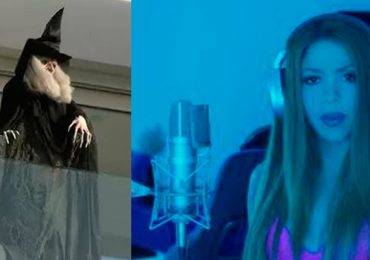 Shakira pone una bruja frente a la casa de su ex suegra